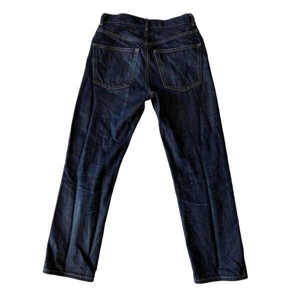 Uniqlo‎ Jeans Mens 28x27 Slim Straight Japanese Kaihara Selvedge Dark Wash Denim - Picture 3 of 14